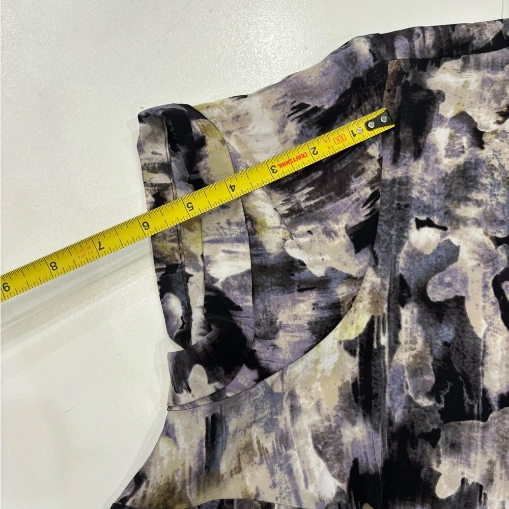Simply Vera Vera Wang Multicolor Abstract Blouse XL Mint condition - Picture 11 of 12